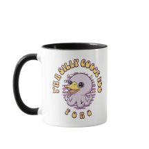 Dummer Gans Lila Oktopus Becher