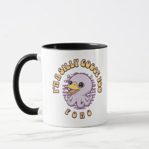 Dummer Gans Lila Oktopus Becher Tasse