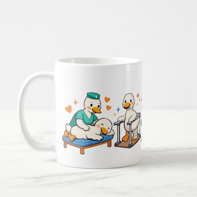 Dummer Gans Physiotherapie , Physiotherapeut  Kaffeetasse (Links)