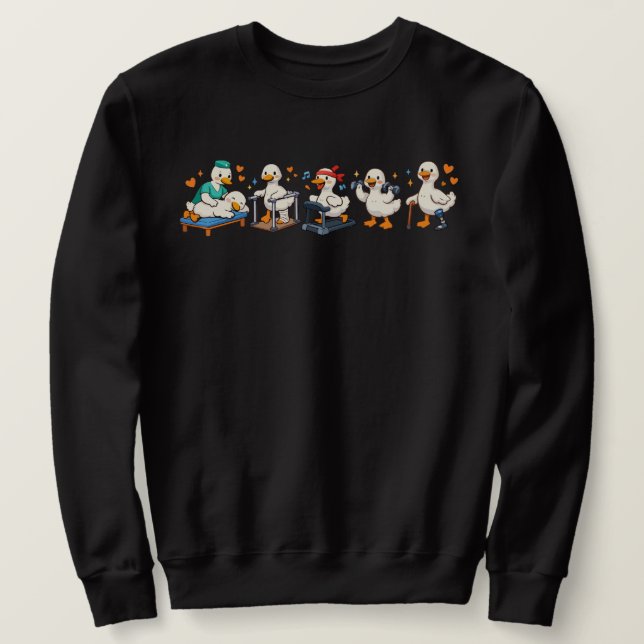 Dummer Gans Physiotherapie , Physiotherapeut  Sweatshirt (Design vorne)