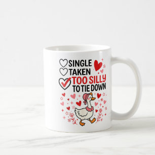 Dummer Gans Romantischer Status Lustiges Liebesleb Kaffeetasse