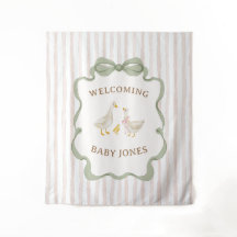 Dummer Gans Rosa Babyparty-Banner