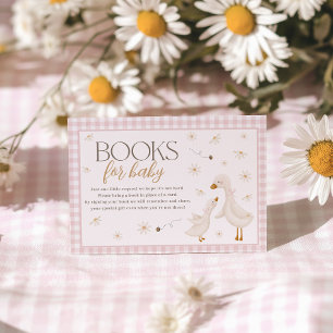 Dummer Gans Rosa Babyparty Bücher Für Baby Karte