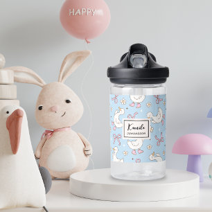 Dummer Gans Rosa Schleife Coquette Benutzerdefinie Trinkflasche