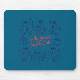 Dummer Gans Strandclub Sommer-Ozean-Urlaub  Mousepad