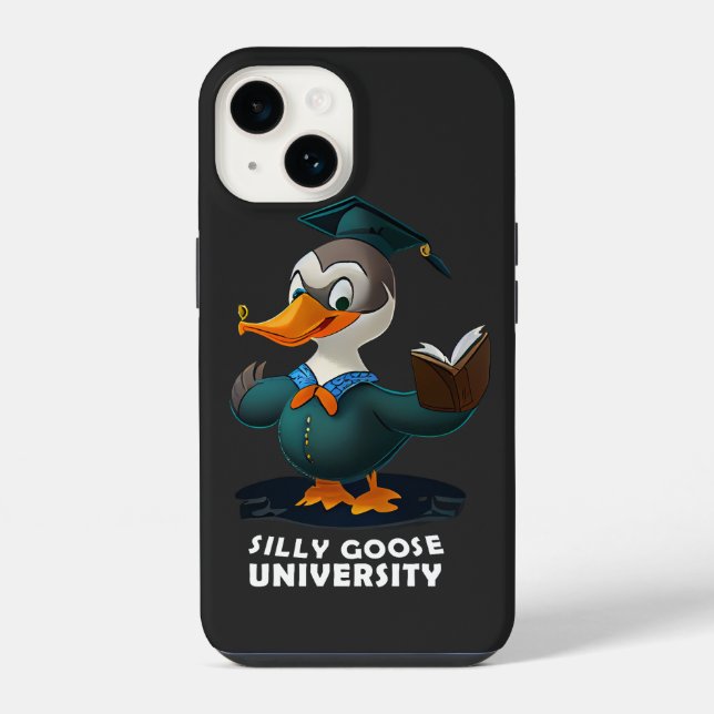 Dummer Gans Universität Student Lustig iPhone Hülle (Rückseite)