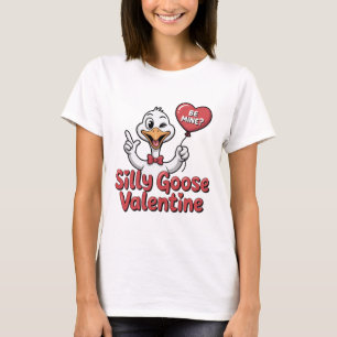 Dummer Gans Valentins-Shirt - Süße zwinkernden Gan T-Shirt