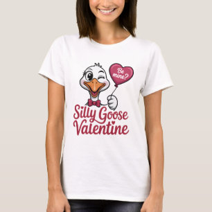 Dummer Gans Valentins-Shirt - Süße zwinkernden Gan T-Shirt