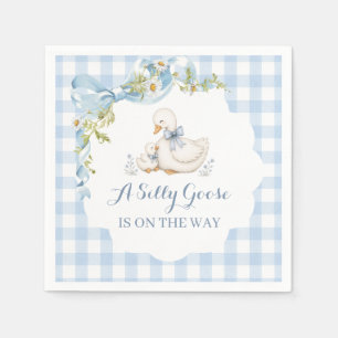 Dummer Gans Vintage Gänseblümchen-Baby-Party Serviette