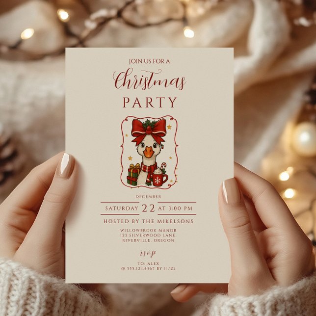 Dummer Gans Weihnachten Einladung (Von Creator hochgeladen)