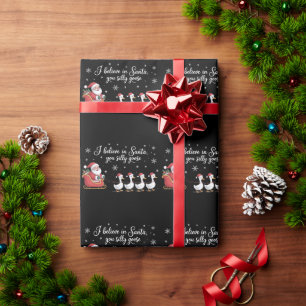 Dummer Gans Weihnachten Ich glaube an den Weihnach Geschenkpapier
