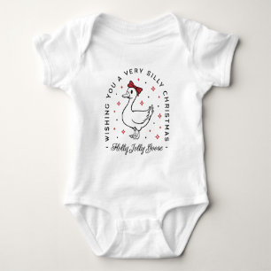 Dummer Gans Weihnachtswünsche Preppy-Coquette-Boge Baby Strampler