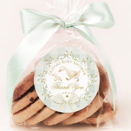 Dummer-Gans-Weise geschlechtsneutraler Dank Runder Aufkleber