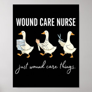 Dummer Gans Wundpflege Krankenschwester Lustige Gr Poster