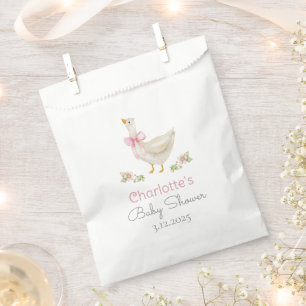 Dummer Gänschen in Freiheit Pinke Schleife Baby Sh Geschenktütchen