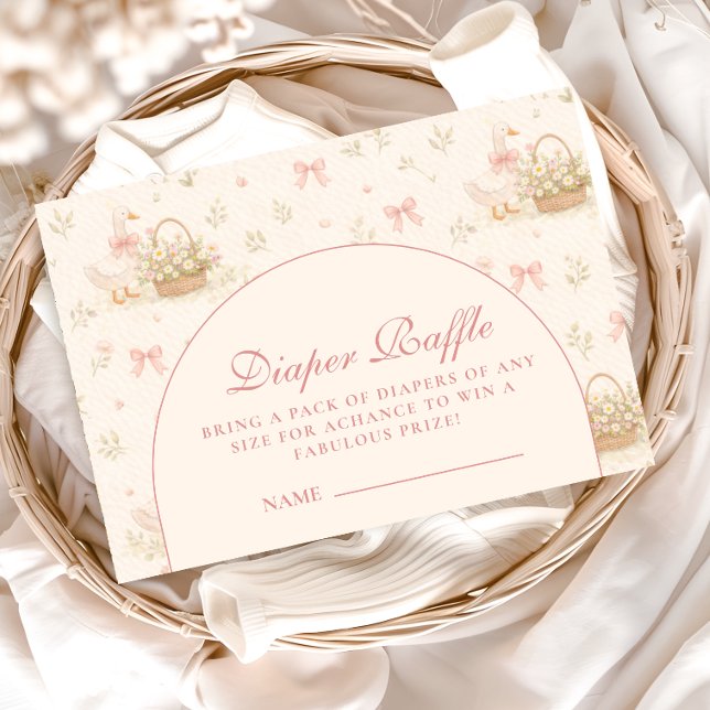 Dummer Gänschen-Kokette-Baby-Party Begleitkarte (Von Creator hochgeladen)