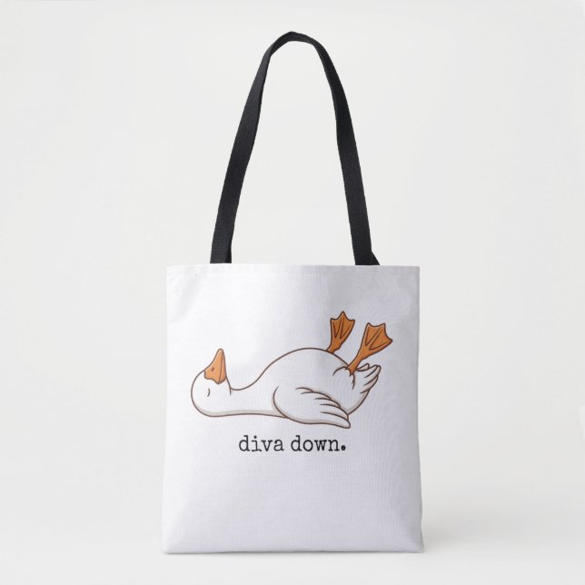 Dummer Gänse-Diva Down Lustige Gans  (Vorderseite)