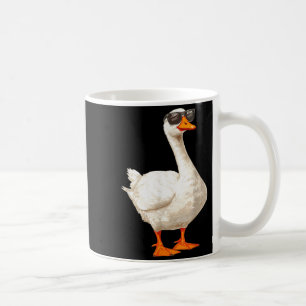 Dummer Gänse-Ente mit Sonnenbrille Lustige Grafik Kaffeetasse