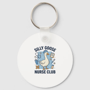 Dummer Gänse-Krankenschwester-Club Lustiges Kranke Schlüsselanhänger