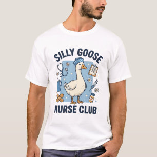 Dummer Gänse-Krankenschwester-Club Lustiges Kranke T-Shirt