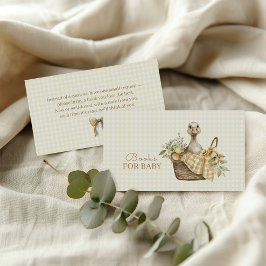 Dummer Gänse-Limonen-Wasserfarbbücher für Baby  Begleitkarte