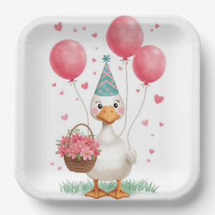 Dummer Gänse Papierplatten Pappteller