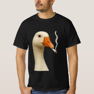 Dummer Gänse Rauch-Meme   Rauchende Gans Zigarette T-Shirt