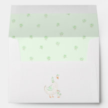Dummer Gänse süße elegante grüne florale Babyparty