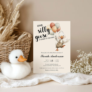 Dummer Goose fast auf freiem Fuß Baby-Party Einladung