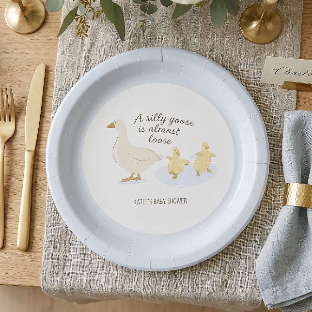 Dummer Goose ist fast lose Baby Shower Teller (Von Creator hochgeladen)