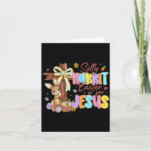Dummer Hase Ostern ist für Jesus Kinder Mädchen Fr Karte