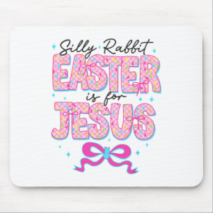 Dummer Hase Ostern ist für Jesus Religiöses Christ Mousepad