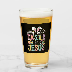 Dummer Hase Ostern ist für Jesus Süßer Hase Glas
