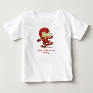 Dummer Ironman Skateboarder - Kalibrieren für Wack Baby T-shirt
