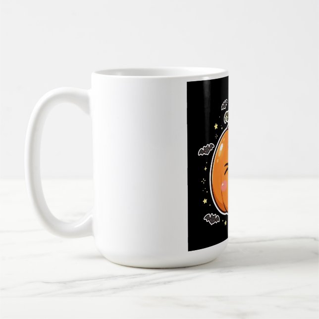 Dummer Jack O Lantern Kürbis Halloween Kaffeebeche Kaffeetasse (Links)