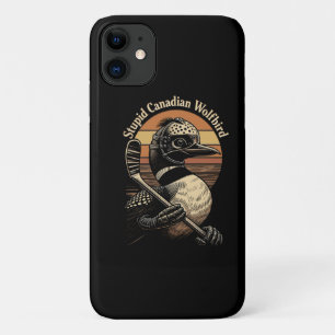 Dummer kanadischer Wolf Vogel Case-Mate iPhone Hülle