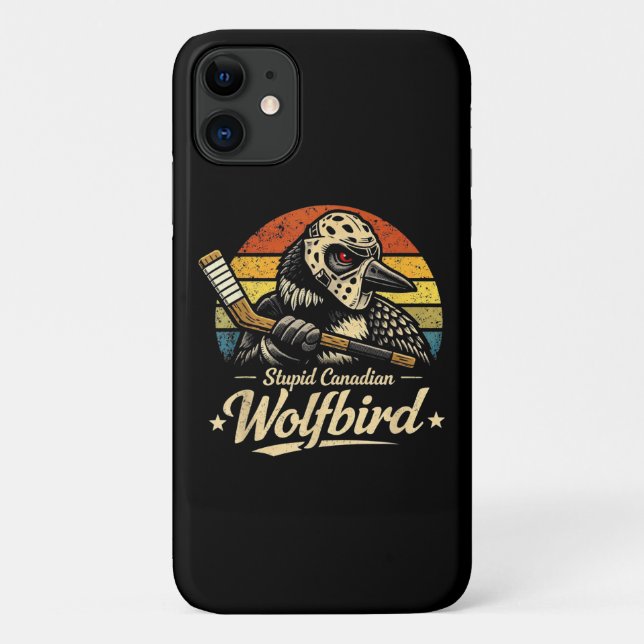 Dummer kanadischer Wolf Vogel  Case-Mate iPhone Hülle (Rückseite)