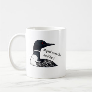 Dummer Kanadischer Wolf Vogel Kaffeetasse