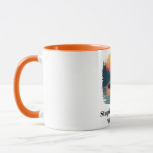 Dummer kanadischer Wolf Vogel Lustiger Kanada Gesc Tasse