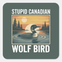 Dummer kanadischer Wolf Vogel Sarkastisches Tier 