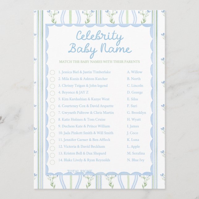 Dummer Kleiner Gänse-Baby-Shower-Spiel (Vorderseite)