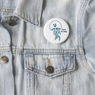 Dummer Quallen Knopf Button