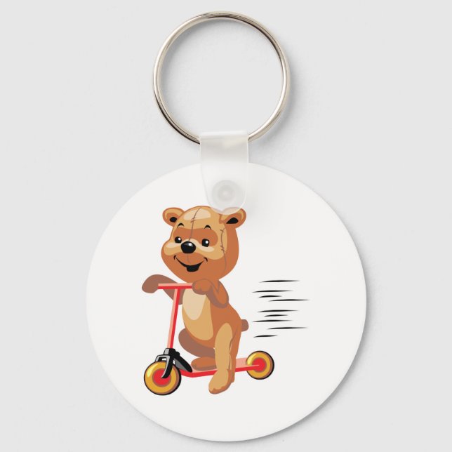 dummer Roller Bär Schlüsselanhänger (Vorderseite)