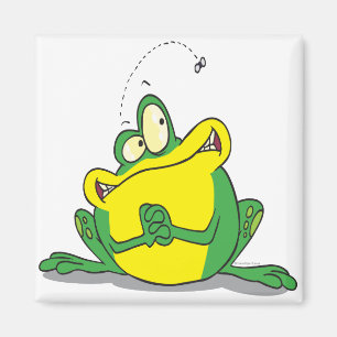 dummer süßer Frosch Geduld für die Fliege Magnet