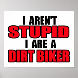 Dummes Dirt Bike Motocross Poster