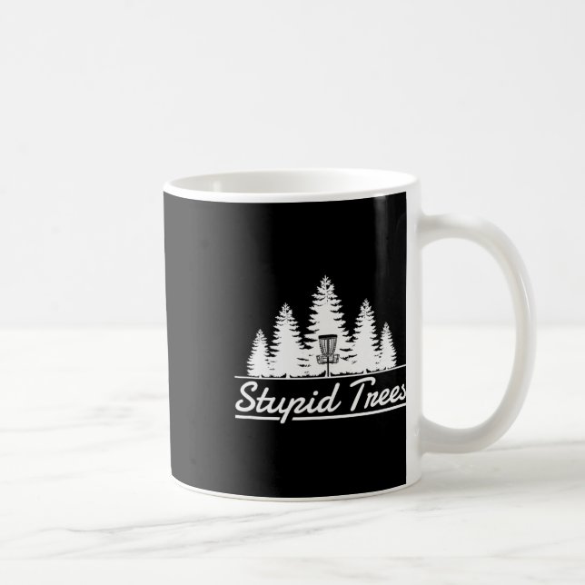 Dummes Discgolf mit Bäumen  Kaffeetasse (Rechts)