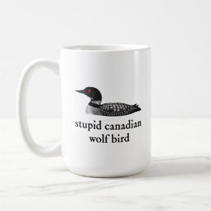 Dummes Kanadischer Wolf Vogel Hockey Romantik für  Kaffeetasse