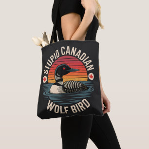 Dummes Kanadischer Wolf Vogel Loon Humor