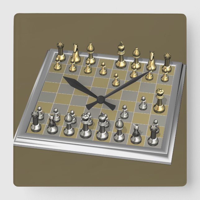 Dummkopf Quadratische Wanduhr (Vorderseite)