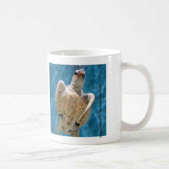 Dummkopf-Schildkröte Kaffeetasse (Rechts)